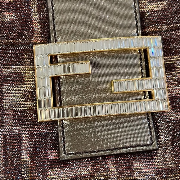 Fendi Metallic Lurex Shimmer Baguette Anniversary Edition - Picture 3 of 8